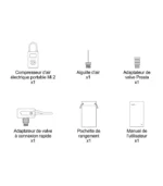 Compresseur d'air portable - Gonfleur électrique compact – Image 2