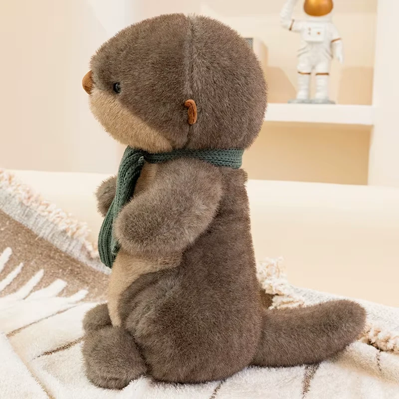 Peluche loutre avec écharpe 25cm - Coté
